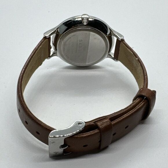 Skagen SKW2299 Women\'s Brown Leather Strap Analog Dial Quartz Wrist Watch AEA269 main image 8